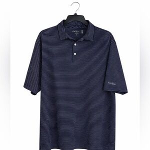 Walter Hagen Men's XL Navy/White Striped Golf Polo. #PGA #Golf #Walter Hagen